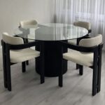 Boston mirrored table with chairs